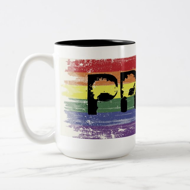 Mugg för regnbågeGrungekaffe - PRIDE (Vänster)