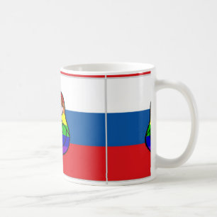 Mugg för regnbågeMatryoshka flagga