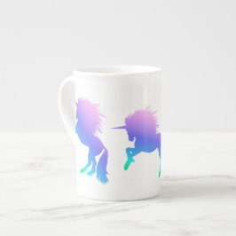 Mugg för regnbågeUnicornbenporslin Benporslin Mugg