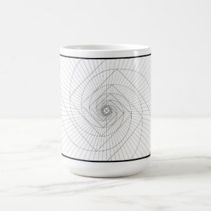 Mugg för resningDeosil Fibonacci spiral
