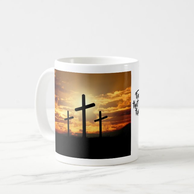Mugg för resningsolcrucifix (Framsida vänster)