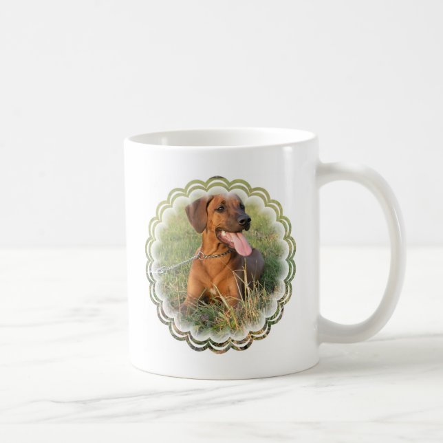 Mugg för Rhodesian Ridgeback räddingkaffe (Höger)