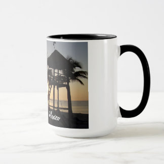 Mugg för Riviera MayaCancun Mexico karibisk hav