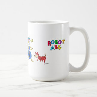 Mugg för robotABC-kaffe vid den Jerry jakten
