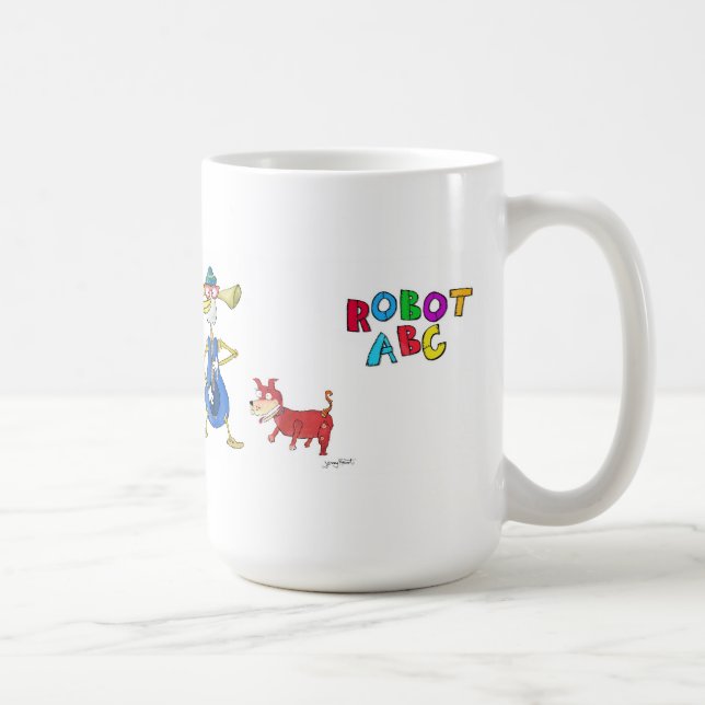 Mugg för robotABC-kaffe vid den Jerry jakten (Höger)