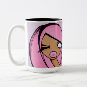 Mugg "för rosa fredag", svart