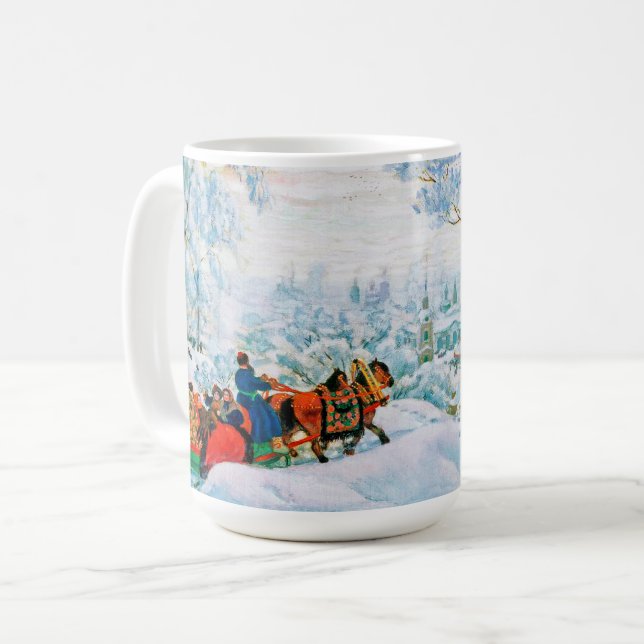 Mugg för ryska konstjuljulgåva (Framsida vänster)