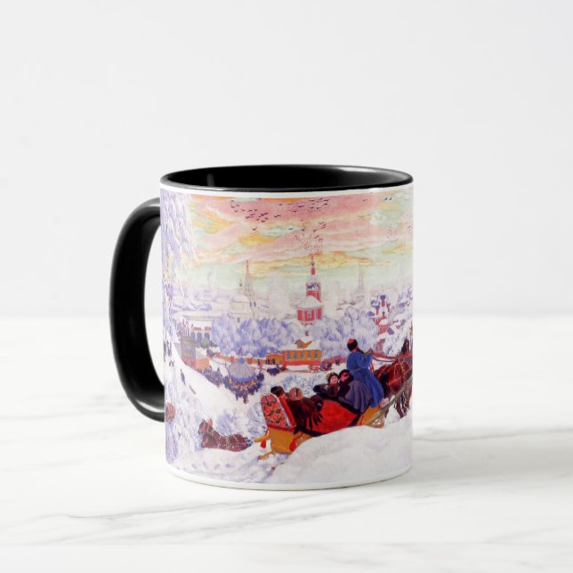 Mugg för ryska konstjuljulgåva (Framsida vänster)