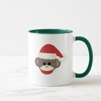 Mugg för Santa sock monkeyjul