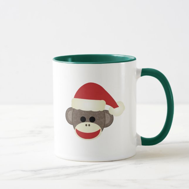 Mugg för Santa sock monkeyjul (Höger)