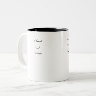 Mugg för Sarah leendekaffe