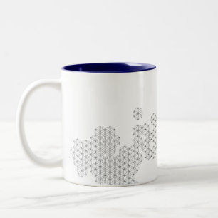 Mugg för Saybrook "blomma av liv" kaffe