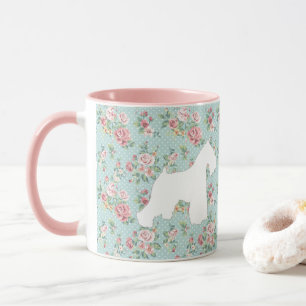 Mugg för Schnauzerblommakaffe