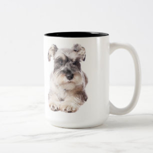 mugg för schnauzervalpkaffe