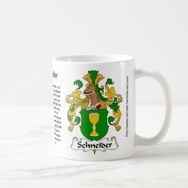 Mugg för Schneider familjvapensköld (Höger)