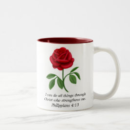 Mugg för Scripture för bibel för röd
