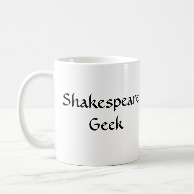 Mugg för Shakespeare Geekkaffe (Vänster)