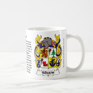 Mugg för Shaw familjvapensköld