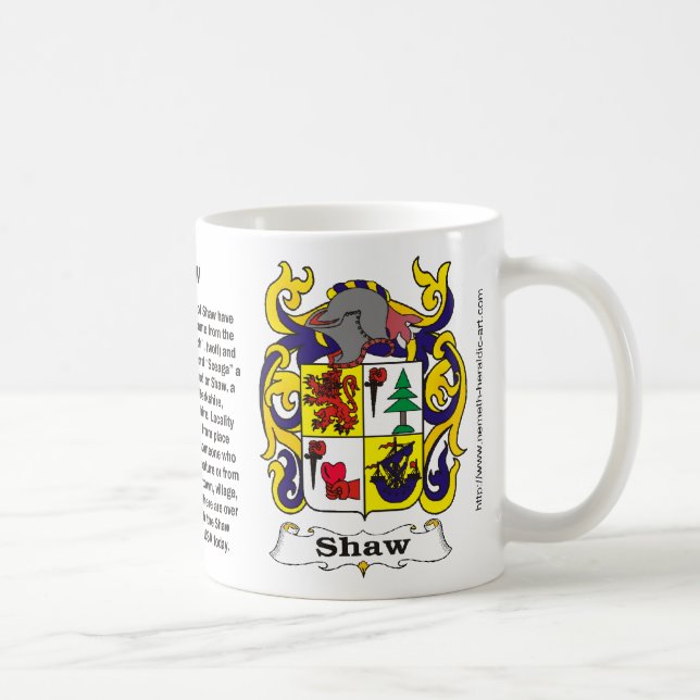 Mugg för Shaw familjvapensköld (Höger)