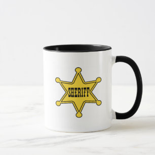 mugg för sheriffemblemkaffe