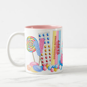 Mugg för Shoppe för traditionellgodis söt