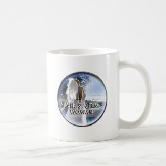 Mugg för silver- & nådkvinnaklassikervit