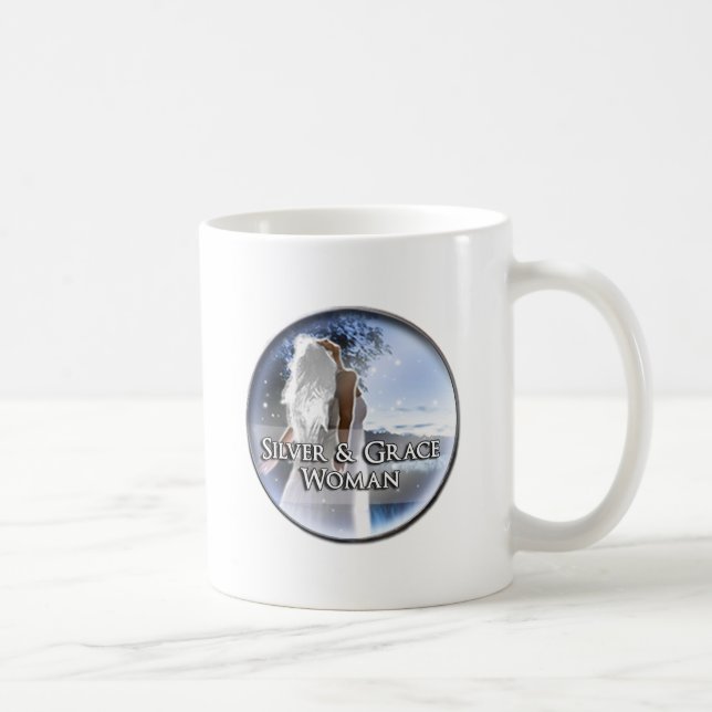 Mugg för silver- & nådkvinnaklassikervit (Höger)