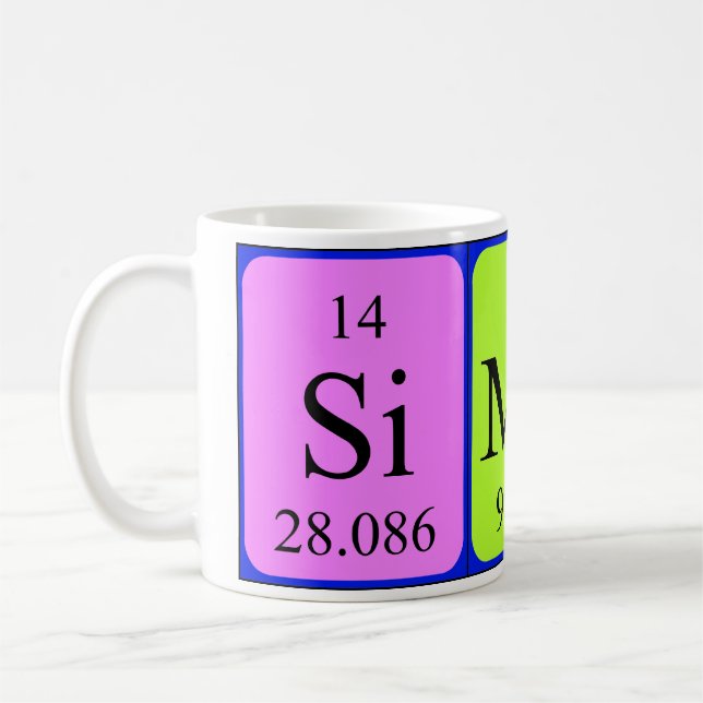 Mugg för Simon periodisk bordnamn (Vänster)