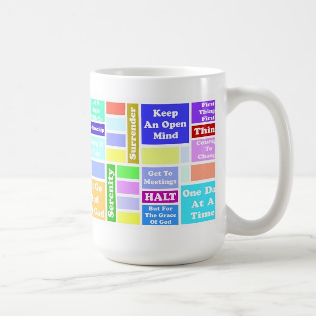 mugg för slogan 12-Step (Höger)