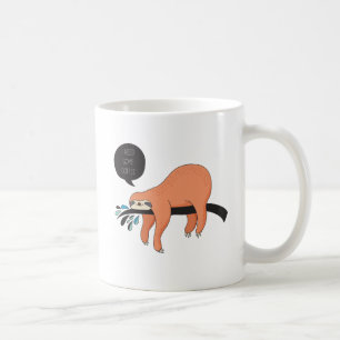Mugg för Sloth för behovskaffe gullig