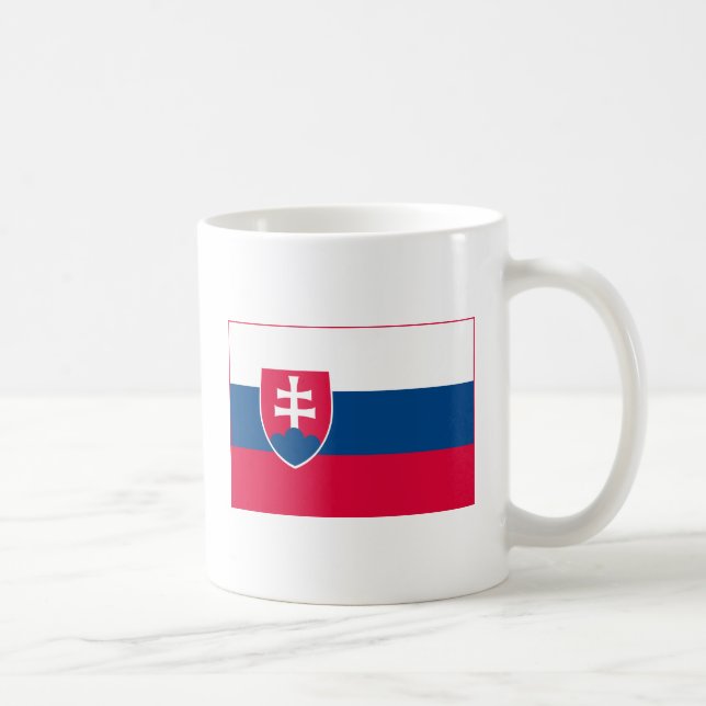 Mugg för Slovakien flagga (tända) (Höger)