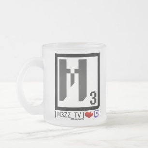 Mugg för social logotyp för M3ZZ_TV Glass