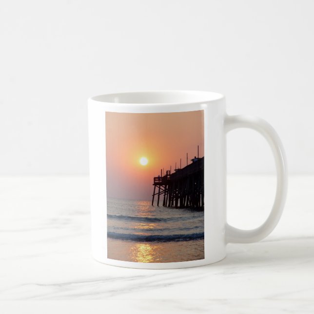 Mugg för soluppgång för fiskeDaytona Beach Sunglow (Höger)