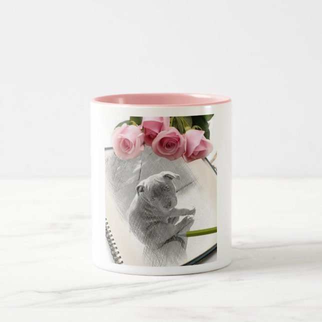 Mugg för Staffordshire tjurterrier (Center)
