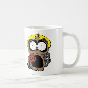 Mugg för stekt kyckling- och SushiTanuki kaffe