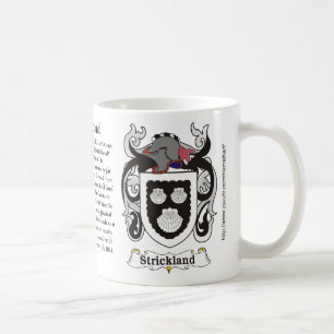 Mugg för Strickland familjvapensköld