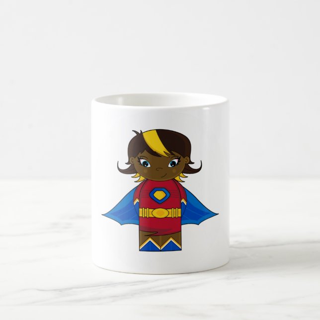 Mugg för Superheroflickakaffe (Center)