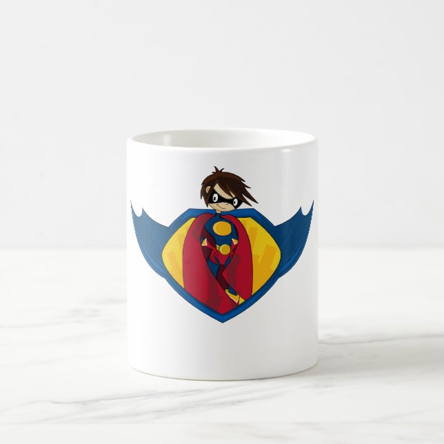 Mugg för Superherologotypkaffe (Center)