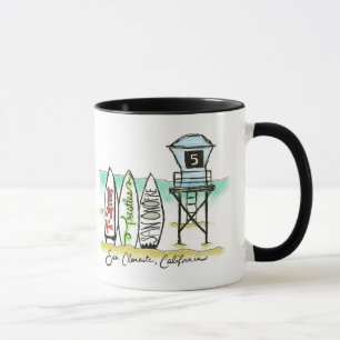 Mugg för surfaSan Clemente kaffe