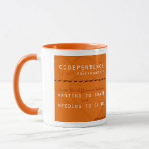 Mugg för taktCodependence Mindfulness