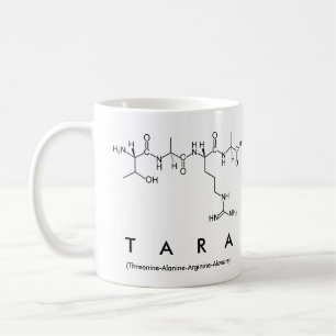 Mugg för Tara peptidenamn