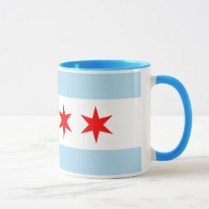Mugg för tea för kaffe för Chicago flaggaringer