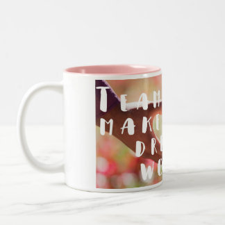 Mugg för Teamworkcitationsteckenkaffe
