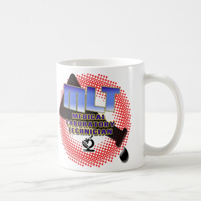 Mugg för Tech för labb för Med för MLT-liten (Höger)