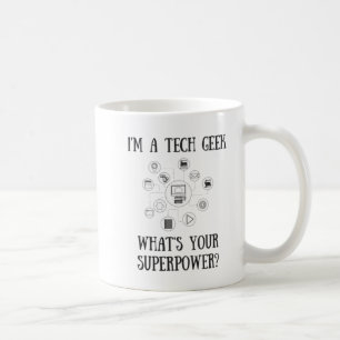 Mugg för TechGeekSuperpower - datorNerd