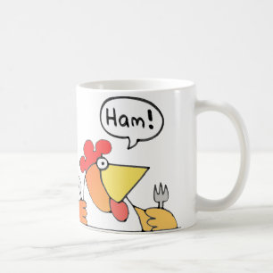Mugg för tecknadskinka- & äggfrukost