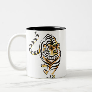 Mugg för tecknadtigerkaffe
