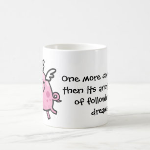 Mugg för text för tecknadflyggris customisable