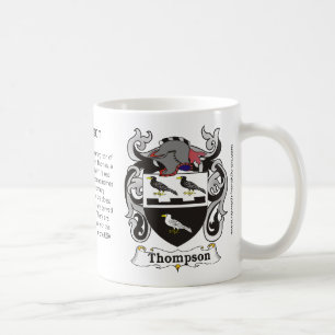 Mugg för Thompson familjvapensköld