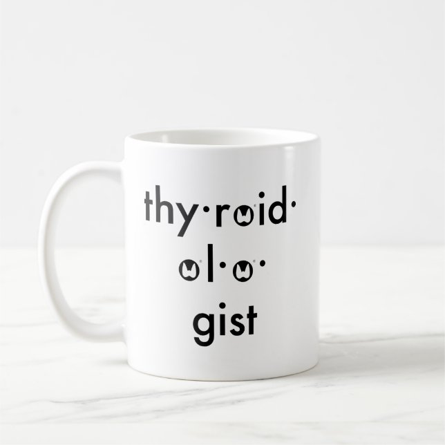 Mugg för thyroidologist för (Vänster)